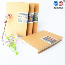 Blank Pages Recycle Brown Kraft Paper Notebook (XLF3280-K08)